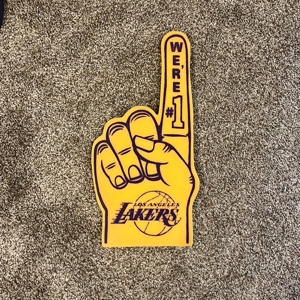 Los Angeles Lakers foam finger